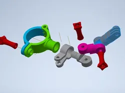 Soporte gopro barra arco de seguridad 40 mm racing - Modelo de impresión 3D gratuito
