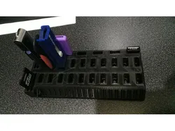 USB and SD card holder