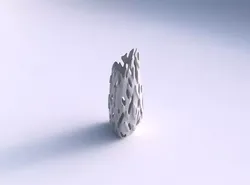Vase tipped triangle with smooth cuts and 3D print model
