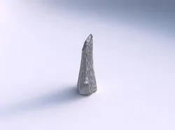 Vase top bent hexagon with organic lattice and tappered thick... 3D print model