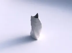Vase twist curved tipping triangle 2 with horizontal inverted... 3D print model