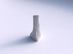 Vase twist grounded tipping triangle with random triangle plates 3D print model