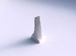Vase twist grounded tipping triangle with twisted diagonal de... 3D print model