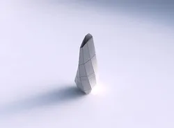 Vase twist puffy tipped triangle with large plates 3D print model