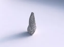 Vase twist puffy tipped triangle with organic lattice and twi... 3D print model