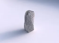 Vase twisted arc quadratic with organic lattice and twisted t... 3D print model