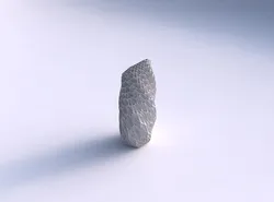 Vase twisted bent hexagon with wavy grid piramides 3D print model