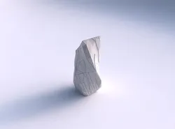 Vase twisted bent quadratic with random triangle plates 3D print model