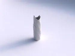 Vase twisted double arc hexagon with relaxed large twists 3D print model