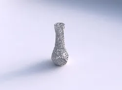 Vase twisted larger opening hexagon with dense organic lattice 3D print model