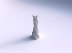 Vase twisted squeezed and bent hexagon 2 with twisted diagona... 3D print model