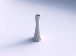 Vase twisted squeezed hexagon with relaxed large twists 3D print model
