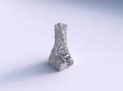 Vase twisted squeezed quadratic with cracked and twisted orga... 3D print model