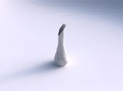 Vase twisted top bent hexagon 2 with relaxed large twists 3D print model