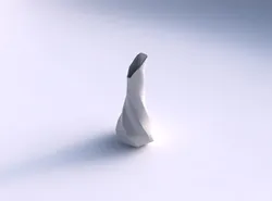 Vase twisted top bent hexagon 2 with uniform polygons 3D print model