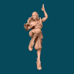 Wisp, a genasi monk