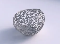 Bowl compressed 2 with entangled lattice 3D print model
