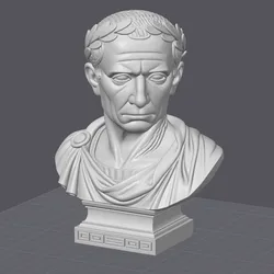 Bust of Julius Caesar - General and Statesman of Ancient Rome