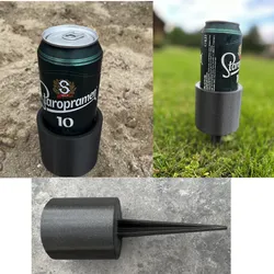 Can holder (beer, soda, lemonade) - in the sand, on the beach
