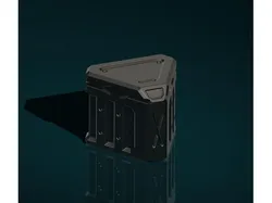 Triangle box for tabletop stuff