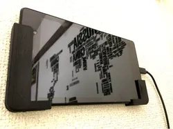 Universal tablet wall mount by stapler (Nexus7 2013, Fire 7)