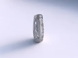 Vase arc hexagon with organic lattice and solid centers 3D print model