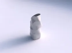 Vase arc rectangle with horizontal sections 3D print model
