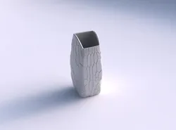 Vase arc rectangle with organic cells 3D print model