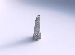 Vase top bent hexagon with lattice tiles  3D print model