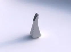 Vase top bent rectangle 2 with uniform polygons 3D print model