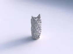 Vase twisted double arc hexagon and twisted organic lattice 3 3D print model