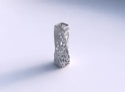 Vase twisted rectangle with smooth organic lattice 3D print model