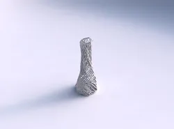 Vase twisted squeezed and bent hexagon and twisted organic la... 3D print model