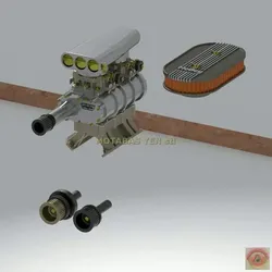 WEIAND - SUPERCHARGER WITH CARTER 9636 AFB