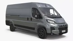 2025 Fiat Ducato Long Van Gray 3D model