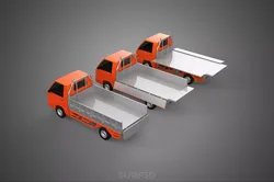 ALL MODE DROP SIDE BED BODY GATE DOOR PICKUP TRUCK WIDE DECK CAR 3D model