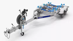 Boat Trailer with Rollers 3D model
