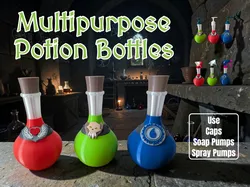 Botellas de poción de fantasía multiusos - Modelo de impresión 3D gratuito