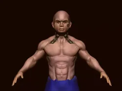 boy bodybuilder  Low-poly 3D model