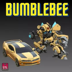 Bumblebee Autobot Chibi Style 3D print model