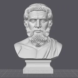Bust of Plato - Greek Philosopher and Founder of the Academy