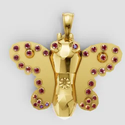 butterfly pendant   3D printable model