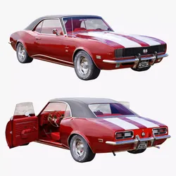 Chevrolet camaro 1968 3D model