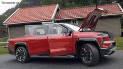Chevrolet Silverado EV 2024 Red Rigged for Maya 3D model