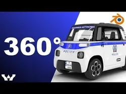Citroen Ami 2020 Police 3D model