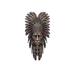 DECORATIVE MASKS COLLECTION "INDIAN MASK 4".