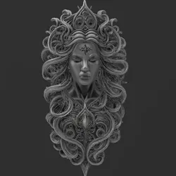 DECORATIVE MASKS COLLECTION "WOMAN MASK 2".