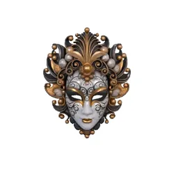 DECORATIVE MASKS COLLECTION "WOMAN MASK 3".