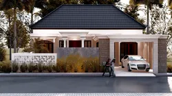 DESAIN RUMAH MINIMALIS SATU LANTAI 3D model