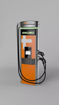Electric Vehicle ChargePoint Express 250 station 3D model